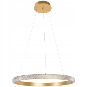 Lampa APP1203 złota żyrandol kryształowy ring LED