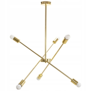 Lampa APP1115 sufitowa złota żyrandol loft 6