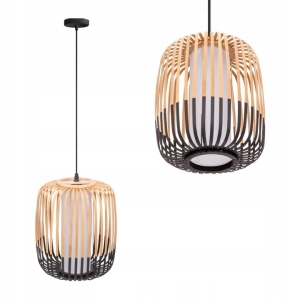 Lampa APP1274 naturalna drewniana bambusowa boho