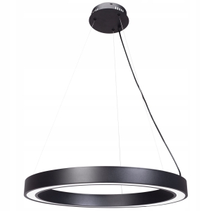 Lampa APP1282 LED czarna sufitowa wisząca ring 60