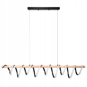 Lampa APP1288 LED czarna sufitowa wisząca XXL