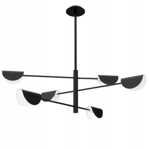 Lampa APP1261 sufitowa czarna żyrandol loft 6