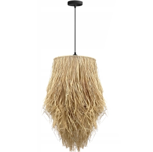 Lampa wisząca APP1322 naturalna bambusowa pleciona boho