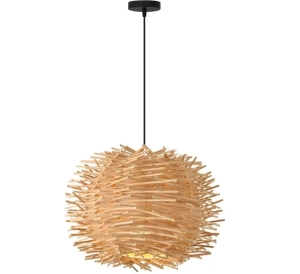 Lampa APP1486 naturalna pleciona bambusowa boho