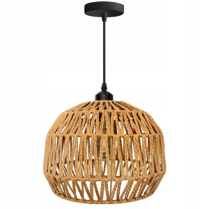 Lampa wisząca APP1291 beżowa naturalna jutowa boho