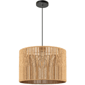 Lampa wisząca APP1325 beżowa naturalna jutowa boho 40 cm