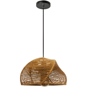 Lampa wisząca APP1316 beżowa naturalna jutowa boho