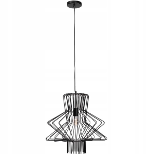 Lampa APP1458 czarna wisząca metalowa loft żyrandol