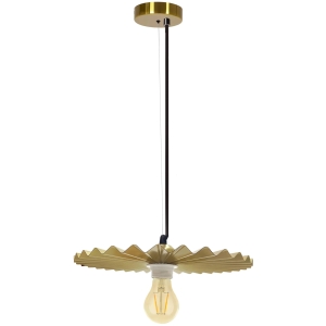 Lampa wisząca APP1454 stare złoto sufitowa retro ryflowana