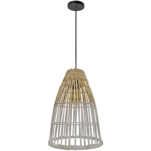 Lampa wisząca APP1329  naturalna bambusowa pleciona boho