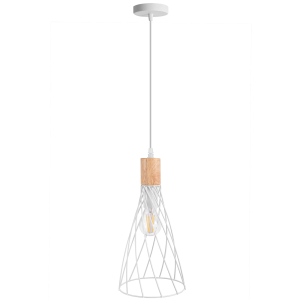 Lampa sufitowa APP1269 biała wisząca metalowa loft żyrandol