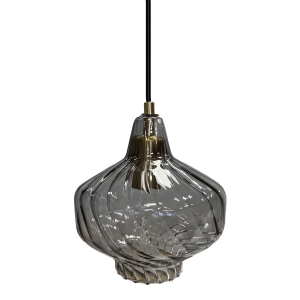 Lampa sufitowa APP1122 czarna szklana wisząca żyrandol