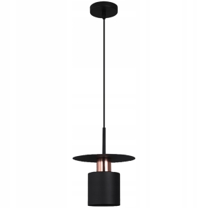 Lampa APP1145 czarna różowe złoto sufitowa żyrandol loft