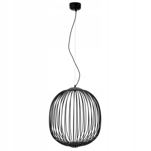 Lampa APP967 czarna LED sufitowa metalowa loft ażurowa