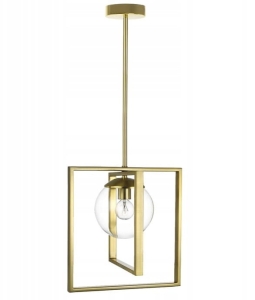 Lampa APP1215 złota wisząca sufitowa szklana kula
