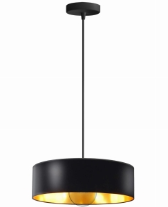 Lampa sufitowa APP1333 czarna złota wisząca żyrandol