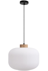 Lampa APP1069 biała wisząca sufitowa szklana kula