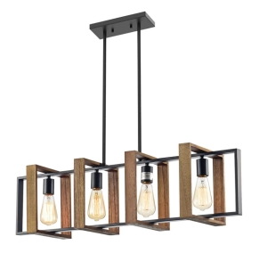 Lampa sufitowa APP1583 wisząca geometryczna żyrandol 90 cm