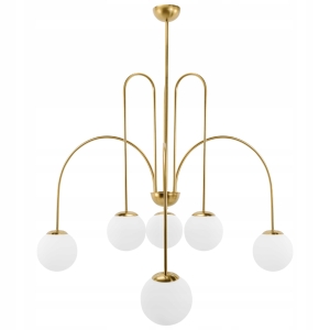 Lampa sufitowa APP1584 złoty mat wisząca szklane kule 6