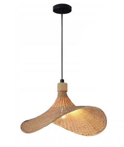 Lampa APP1642 naturalna pleciona bambusowa boho 33 cm