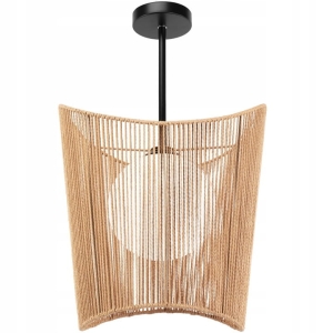Lampa wisząca APP1588 beżowa naturalna jutowa boho 40 cm
