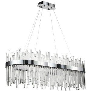 Lampa APP1514 LED chrom kryształowa sufitowa żyrandol