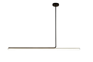 Lampa sufitowa APP1659 LED czarna żyrandol 120 cm