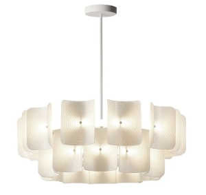 Lampa sufitowa APP1671 LED biała żyrandol 85 cm