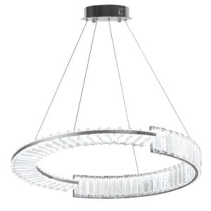 Lampa APP1529 LED chrom kryształowa sufitowa żyrandol