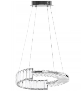 Lampa APP1527 LED chrom kryształowa sufitowa żyrandol