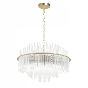 Lampa wisząca APP1654 złota sufitowa kryształowa żyrandol