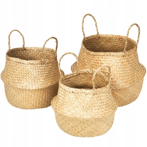 Kosz pleciony 322161 boho - zestaw