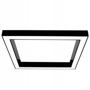 Lampa APP1284 LED czarna sufitowa plafon kwadrat 60