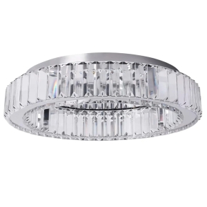 Lampa APP1744 LED srebrna sufitowa plafon kryształowy 50