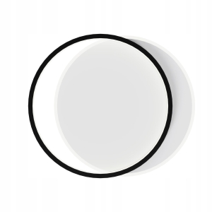 Lampa LHJ076 LED biała czarna sufitowa okrągła plafon 40