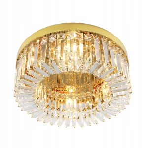 Lampa APP1728 złota sufitowa plafon kryształowy 50