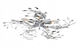 Lampa EBT020 chrom srebrna sufitowa plafon gałązki 60