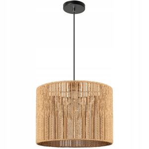 Lampa wisząca APP1324 beżowa naturalna bambusowa boho 30 cm