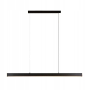 Lampa sufitowa APP1447 LED czarna żyrandol 80 cm