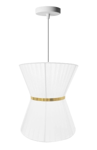 Lampa APP1504 biała złota sufitowa wisząca tiulowa 30 cm