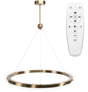 Lampa APP1549 LED złota sufitowa żyrandol 79 cm + pilot