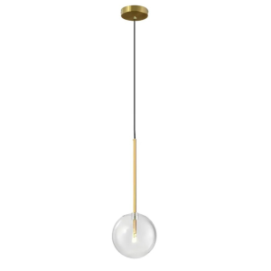 Lampa APP1683 złota sufitowa szklany klosz 20