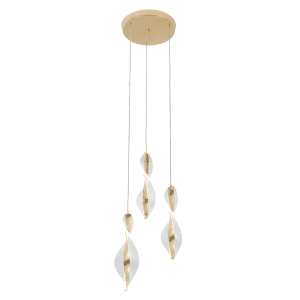 Lampa G028 złota LED wisząca sufitowa