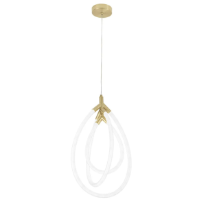 Lampa G018 złota LED wisząca sufitowa
