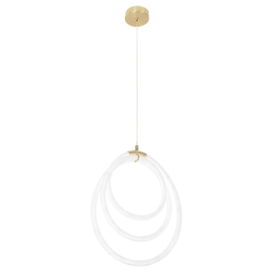 Lampa G016 złota LED wisząca sufitowa