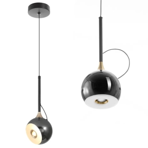 Lampa G087 czarny chrom LED sufitowa regulowany kąt świecenia