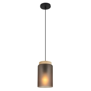 Lampa APP1810 szara wisząca sufitowa szkło mrożone