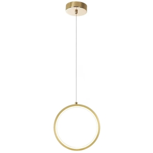 Lampa G112 złota LED sufitowa wisząca koło 20