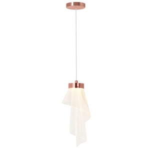 Lampa APP1765 różowe złoto LED sufitowa wisząca
