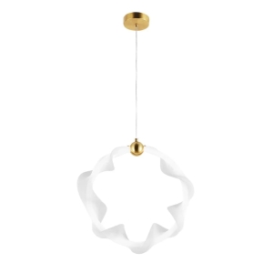 Lampa G014 złota biała LED wisząca sufitowa